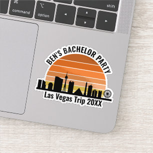 Las Vegas Strip Sunset Custom Vacation Laptop Sticker