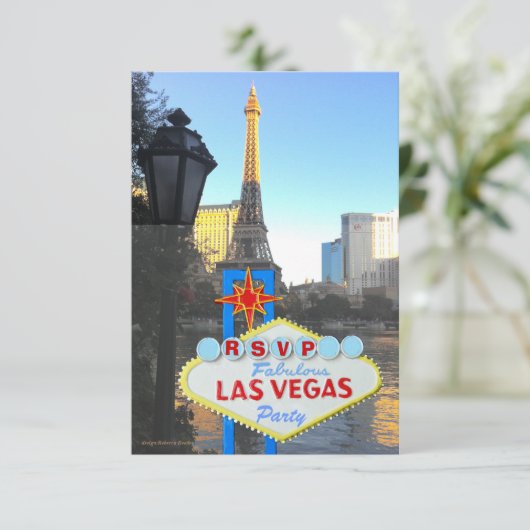 Las Vegas Strip Uitzicht RSVP bijlage (Staand voorkant)