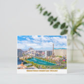 Las Vegas Strip van boven Briefkaart (Staand voorkant)