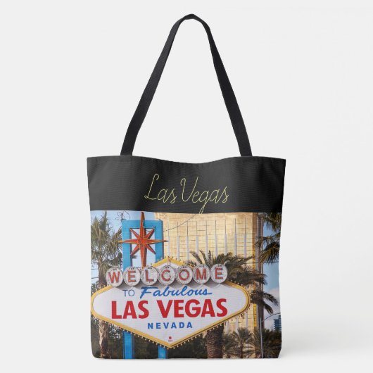 Las Vegas Strip Women's Tanktop Tote Bag (Achterkant)