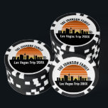 Las Vegas Strip Zonsondergang Aangepaste Feest Poker Chips<br><div class="desc">Cool aangepaste Las Vegas skyline bij zonsondergang pokerfiches voor uw gezinsvakantie of vrijgezellenfeest trip naar de stad van lichten. Gokken van zonsopgang tot zonsondergang in deze stad en onthoud het met dit aandenken.</div>