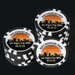 Las Vegas Strip Zonsondergang Aangepaste Vakantie Poker Chips<br><div class="desc">Leuke aangepaste Las Vegas skyline bij zonsondergang pokerfiches voor uw gezinsvakantie of vrijgezellenfeest trip naar de stad van de lichten. Gokken van zonsopgang tot zonsondergang in deze stad en onthoud het met dit aandenken.</div>