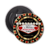 Las Vegas Style Novelty Design - DIY City & State Button Flesopener (Voorkant)