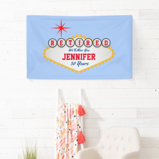 Las Vegas Style Sign In Personalize Spandoek (Insitu)