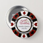 Las Vegas Style Wedding Dark Red en Gold Ronde Button 7,6 Cm<br><div class="desc">Button Pins. Las Vegas Style Wedding in Dark Red en Gold Poker Chip Design. ⭐ Dit product is 100% . ***** Klik op CUSTOMIZE BUTTON om toe te voegen, te verwijderen, te verplaatsen, te wijzigen, te roteren, enz.om het even welke grafiek of tekst. 99% van mijn design in mijn winkel...</div>