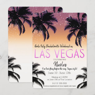 Las Vegas Summer Girls Weekend Bachelorette Party Kaart