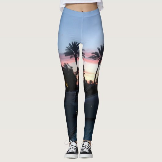 Las Vegas Sunset Leggings beroemd gemaakt door HAS (Voorkant)