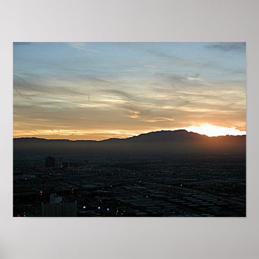 Las Vegas Sunset Poster (Voorkant)