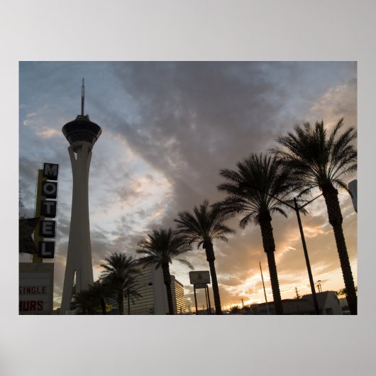 Las Vegas Sunset Poster Print (Voorkant)