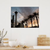 Las Vegas Sunset Poster Print (Keuken)