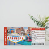 Las Vegas Surprise Trip boarding Pass Cicket (Staand voorkant)