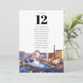 Las Vegas Tafelnummer Stoelindeling Grafiek (Staand voorkant)