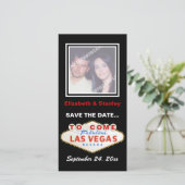 Las Vegas teken bestemming bruiloft Save the Date (Staand voorkant)