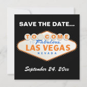 Las Vegas teken bestemming bruiloft Save the Date (Voorkant)