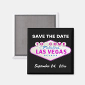 Las Vegas teken bestemming bruiloft Save the Date Magneet (Voorkant / Achterkant)