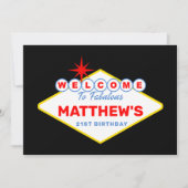 Las Vegas teken casino nachtfeest Kaart (Voorkant)