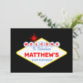 Las Vegas teken casino nachtfeest Kaart (Staand voorkant)