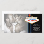 Las Vegas Teken Foto Huwelijksaankondiging Aankondiging (Voorkant / Achterkant)