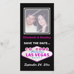 Las Vegas teken hedendaagse bruiloft Save the Date