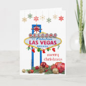 Las Vegas teken kerst Kaart (Voorkant)