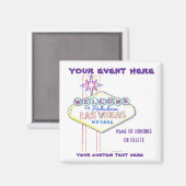 Las Vegas teken kunst voor speciale evenementen Magneet (Voorkant / Achterkant)