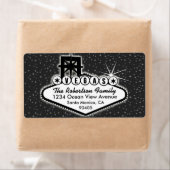 Las Vegas Teken met sterren Adres Label (Insitu)