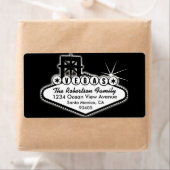 Las Vegas Teken met sterren Adres Label (Insitu)