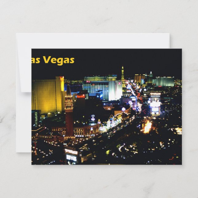 Las Vegas The Strip at night (Voorkant)