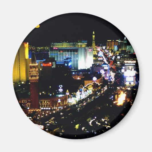 Las Vegas The Strip at night Magneet (Voorkant)