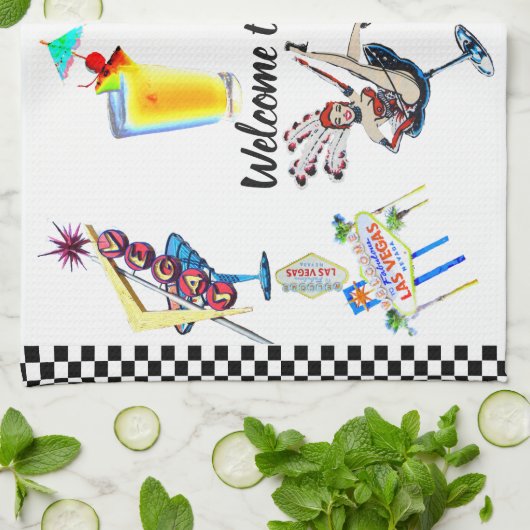 Las Vegas Theedoek (Gevouwen)