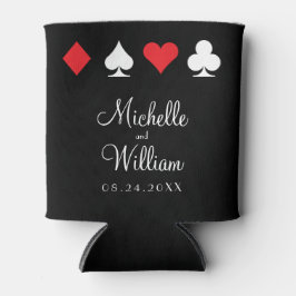 Las Vegas thema bruiloft Koelbox rood zwart Blikjeskoeler