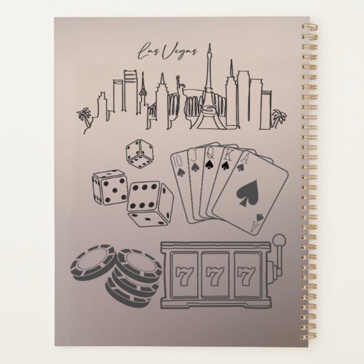 Las Vegas-thema bruiloft Planner (Achterkant)