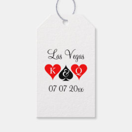 Las Vegas thema dank u huwelijksgunst cadeau label Cadeaulabel
