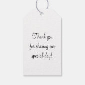 Las Vegas thema dank u huwelijksgunst cadeau label Cadeaulabel (Achterkant)