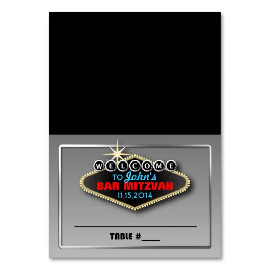  Las Vegas thema gehuurde plaats kaarten (Voorkant)