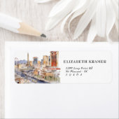 Las Vegas thema retouradreslabels Etiket (Insitu)