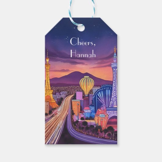 Las Vegas Theme Gift Labels Cadeaulabel (Voorkant)