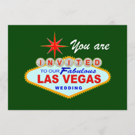 Las Vegas Trouw Uitnodiging GROEN