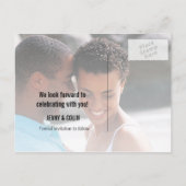 Las Vegas trouwfoto bewaar de datum Aankondigingskaart (Achterkant)