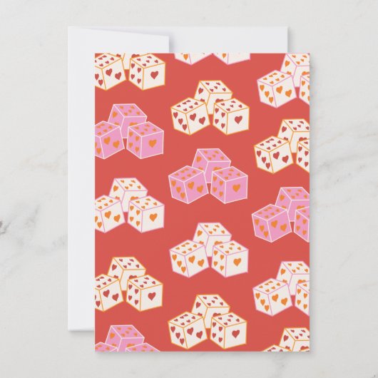 Las Vegas Trouwhart teken Kaart (Achterkant)