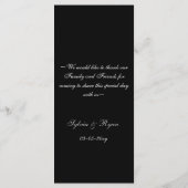 Las vegas trouwmenkkaarten menu (Achterkant)