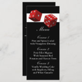 Las vegas trouwmenkkaarten menu (Voorkant / Achterkant)