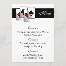 Las vegas trouwmenkkaarten menu