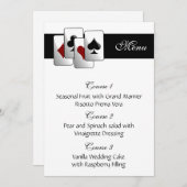 Las vegas trouwmenkkaarten menu (Voorkant / Achterkant)