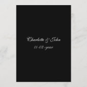 Las vegas trouwmenkkaarten menu (Achterkant)