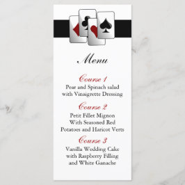 Las vegas trouwmenkkaarten menu