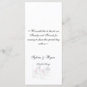 Las vegas trouwmenkkaarten menu (Achterkant)