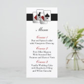 Las vegas trouwmenkkaarten menu (Staand voorkant)