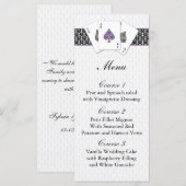 Las vegas trouwmenkkaarten menu (Voorkant / Achterkant)