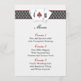 Las vegas trouwmenkkaarten menu